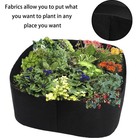Sacs de jardinage non tissé 40cm/60cm haut + bande absorbante pour autonomie de l'eau, balcon et serre pour novices