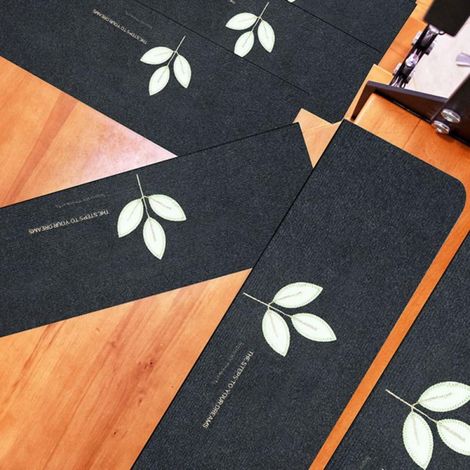 Tapis Anti-Dérapant Pour Marches - Bande Lumineuse En Polyester - Pour Escaliers Intérieurs En Bois - 5 Pièces 55 x 22 cm (1/5)