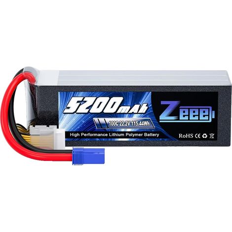 Batteria LiPo, capacità 5200 mAh, tensione 22,2 V, 1 unità 6S 5200 EC5 (1/2)