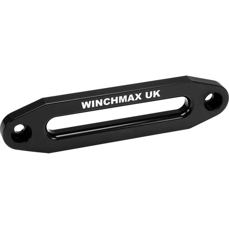 Large Aluminium Hawse Fairlead. Black Gloss Powder Coated with Laser Etched WINCHMAX Logo
