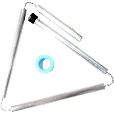 Composant de rechange en métal à 4 sections avec couvercle lumineux pour chauffe-eau et pièces de chauffe-eau résistantes à l'usure (1/5)
