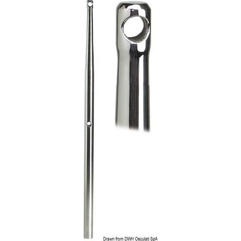 Chandelier inox embout cylindrique - hauteur de 614 mm (1/2)