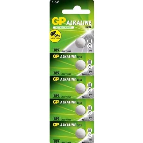 GP Pile bouton LR 54 1.5 V 10 pc(s) alcaline(s) GP189ASTD519C10