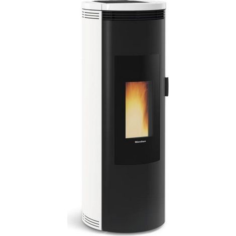 Holzpelletofen 8kw weiß - Nordica Extraflame - AMIKABLANC