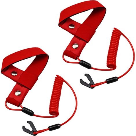 2 cordini di sicurezza Stop Kill compatibili con interruttore sul manubrio, corda galleggiante di emergenza per l'estinzione di tutti i jet ski