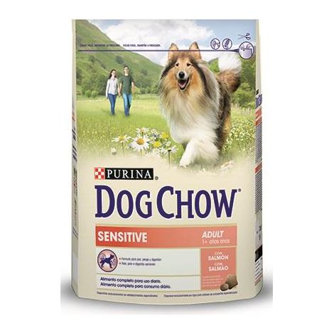 Croquettes pour chien adulte saumon et riz 2,5 kg – Formule sensible pour peau et digestion délicates – Nutrition complète et équilibrée – Purina
