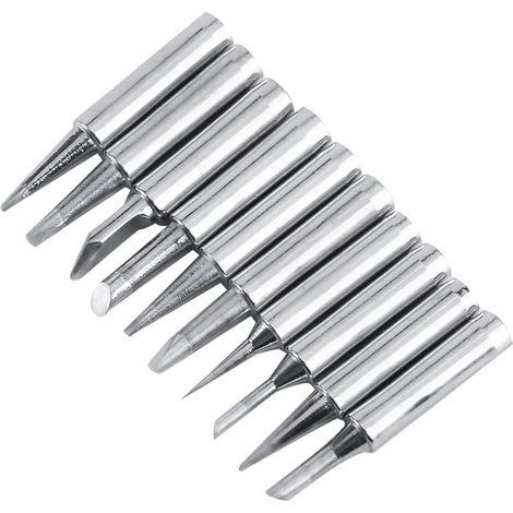 Punta per saldatore in rame placcato nichel-ferro serie 900M-T per stazione di saldatura forma I, B, K, 1.2D, 1.6D, 2.4D, 3.2D, 2C, 3C, 4C (10 pezzi) [senza presa] (1/5)
