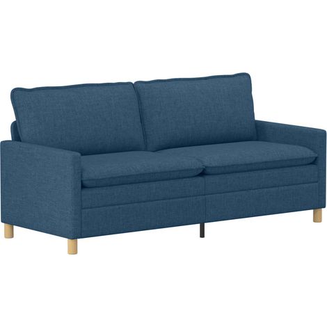 Canapé Bleu 196 x 81 x 87,5 cm Tissu vidaXL (1/5)