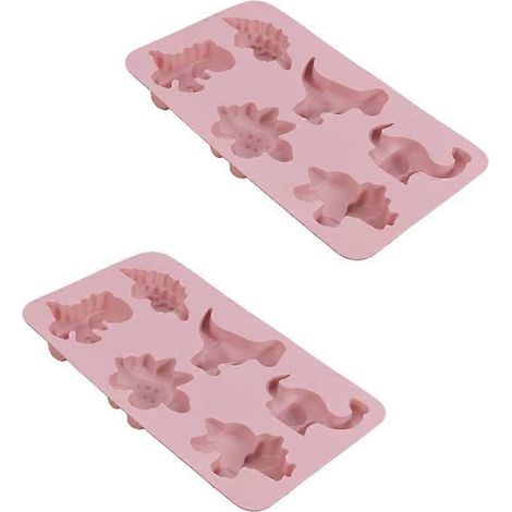 Moule à fondant à six compartiments en forme de dinosaure, outil de pâtisserie, pour aliments, puddings pour enfants, chocolat, bonbons, savon, plateau, outil de décoration (1/5)