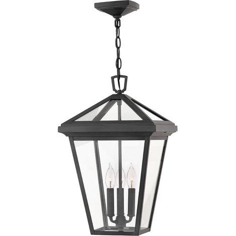 Elstead Hinkley Alford Lampada da soffitto a sospensione da esterno Museum nera, IP44 (1/5)