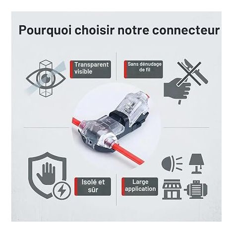 Connecteur Rapide Electrique T 1 Broches (1/4)