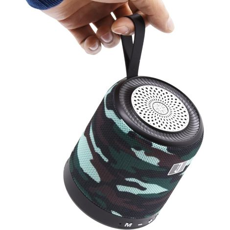 Tube Enceinte Bluetooth, Haut-Parleur Portable avec Lecteur MP3, Fente Micro SD, Fente USB, Puissance 5 W, pour Ordinateur, PC Portable, Tablette, Smartphone, Maison, extérieur (1/5)