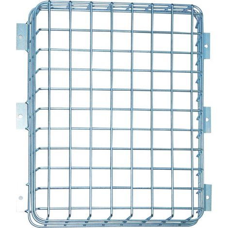 Cordia Incendie – Grille de protection en acier traité pour BAES type Sa ou Ma – Dimensions L410 x H310 x P110 mm – Accessoire sécurité incendie