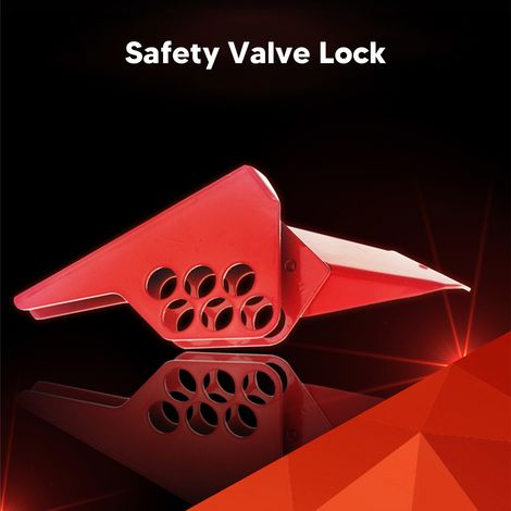 Dispositif de Sécurité pour Valve à Bille Rouge Anticorrosion Robuste à Frottement Réduit pour Tuyauterie Industrielle (1/5)