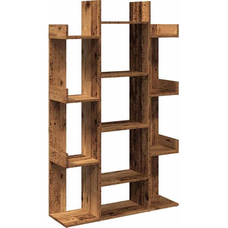 Maison Exclusive - Libreria Legno Antico 86x25,5x140 cm in Legno Multistrato
