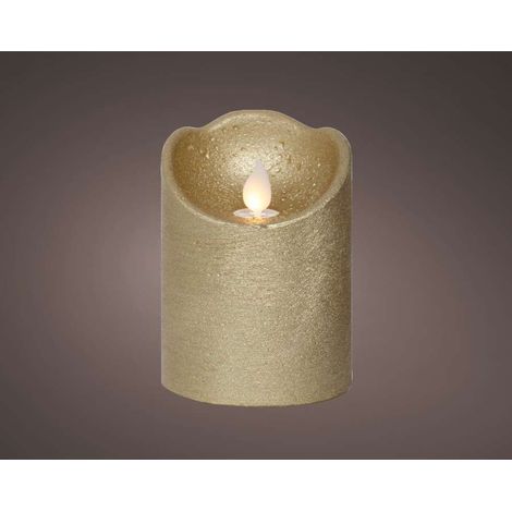 Lumineo Candela LED Oro - Atmosfera Accogliente - 10 cm