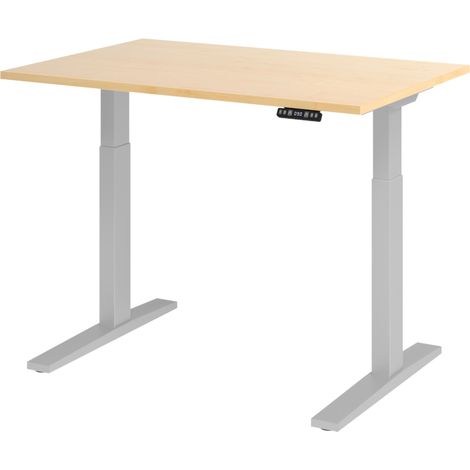 bümö Schreibtisch elektrisch XMKA Rechteck: 120 x 80 cm  Ahorn (1/5)