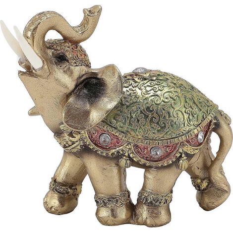 Elefantenstatue, Glücksbringer nach Feng Shui, Elefantenfigur, Heimdekoration, Einzugsgeschenk, TV-Schrank