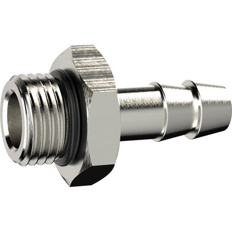 Riegler Einschraubschlauchtülle, O-Ring, G 1/2, Schlauch LW 12, MS vern. (1/3)