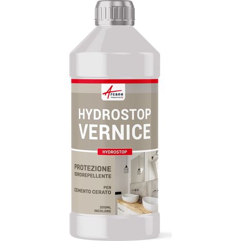 Vernice per cemento cerato, protezione idrorepellente, oleorepellente: HYDROSTOP - 200 ml - ARCANE INDUSTRIES