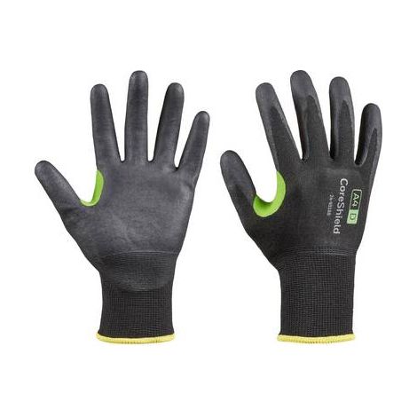 Guantes de protección contra cortes CoreShield 18G A4 / D tamaño 10 negro EN 388 PSA II 10 PA (Por 10)