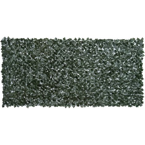 Haie artificielle brise-vue décoratif rouleau 3 mètres longueur x 1,5 m hauteur feuillage réaliste anti-UV vert (1/5)