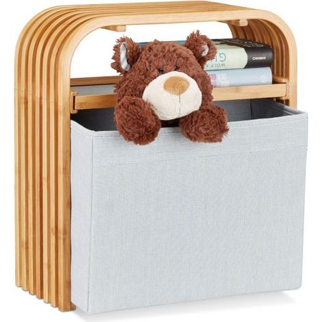 Bamboo storage ottoman (1/5)