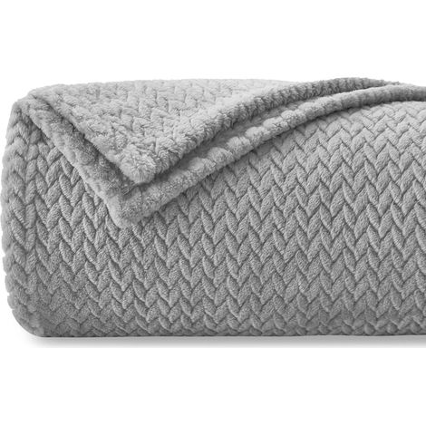 Couverture Flanelle 200 x 230 cm,Couverture de Canapé,Plaid Super Douce et Duveteux,Plaid pour Canapé,Chaude et,Confortable,Couvre-lit - Haute Qualité (1/5)