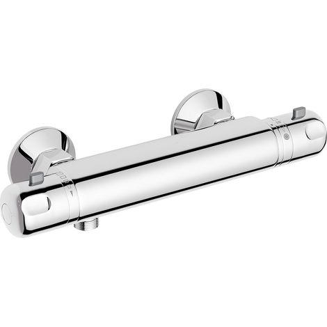 Thermostatic Shower Mixer Tap, Shower Tap with 38 °C Safe Knob, Bathroom, Chrome (1/5)
