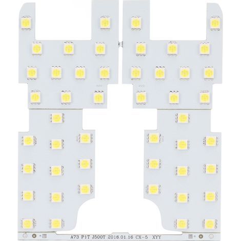 4 Pièces Lampe de Lecture Intérieure Auto 48 LEDs 8000LM Lumière Blanche Plafonnier Voiture Remplacement pour MAZDA CX-5 (1/5)