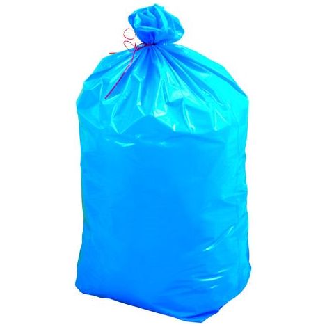 Sac poubelle 110 litres tri sélectif bleu opaque - carton de 200 - Maxiburo