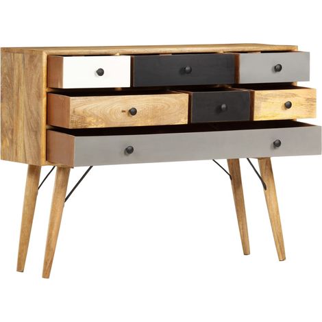 Maison Exclusive - Buffet 110x30x82 cm Bois de manguier massif (1/5)