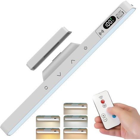 Éclairage LED pour placard et armoire – 28 LED – 5 températures de couleur – Commande tactile magnétique – Lampe réglable pour petit placard, buffet et armoire – Blanc (1/5)