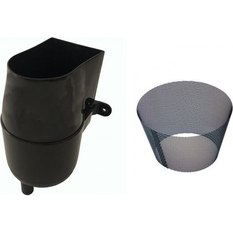 Rainwater Diverter Filter Kit with Fine Mesh Insert - Black (1/5)
