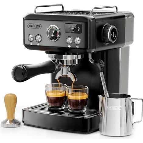 Machine Espresso 58mm Acier Inox Noir 20 bar Buse vapeur intégrée pour lattes crémeux. Programmation personnalisée. Construction robuste et facile d'entretien (1/5)