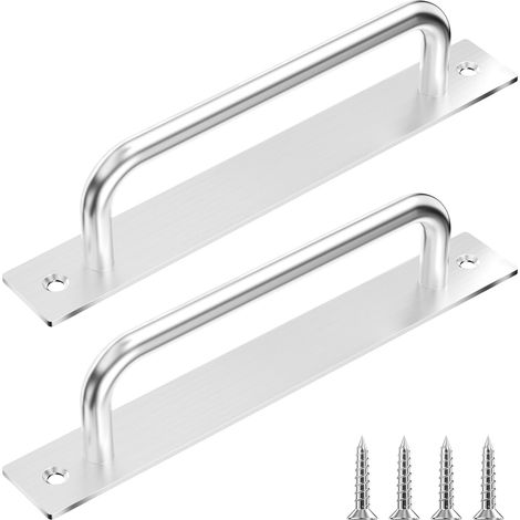 2 Pièces Poignée Meuble, Poignée Porte Coulissante en Aluminium, Anti-Rouille Poignee de Porte Pour Armoire, Tiroir, Garage,Armoires, Balcon,Jardin