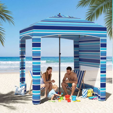 Beach Tent 185x185cm, Height Adjustable, Side Wall (1/4)