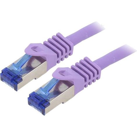 Cable reseau RJ45 male S-FTP Cat 6a violet- 2m