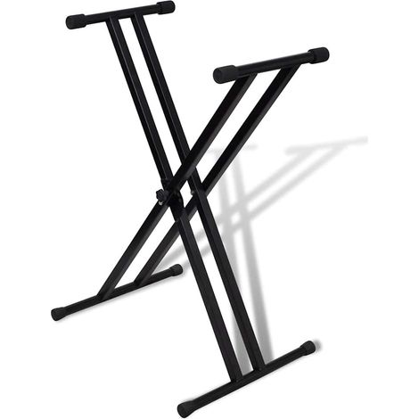 Teenpull – Verstellbare Doppelversteifter Keyboardständer X-Rahmen (1/4)