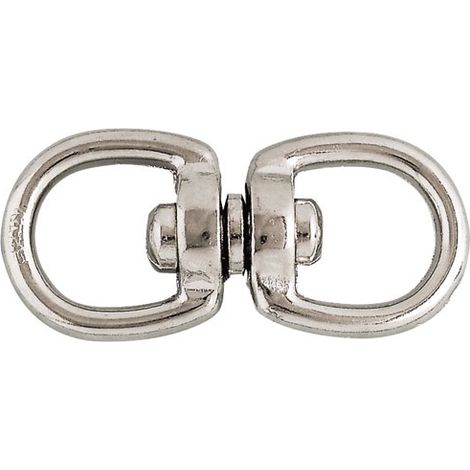CHAPUIS - Touret double zamak nickelé fil Ø5.5mm 40kg blister 1