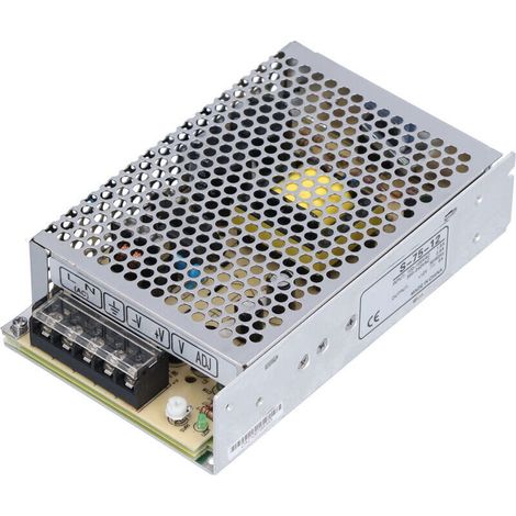Alimentation à découpage 12V 6A pour conversion 110V/220V, boîtier aluminium - S-75-12 (1/5)