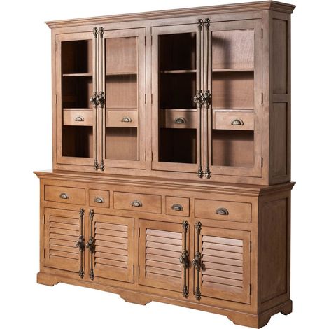 Buffet Manguier 204x50x210 huilé beige TOULOUSE 03 (1/3)