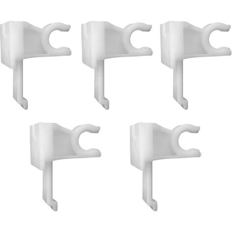 Regiplast – Lot de 5 clips support pour robinet flotteur – Matériau POM – Installation facile – Dimensions 50x35x60mm (1/4)