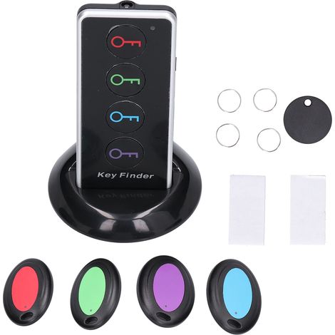4-in-1 Drahtloses Schlüsselfinder-Telefon mit Fernbedienung, Schlüsselortung, Anti-Verlust-Gegenstands-Tracker, Ferndetektor (Batterien nicht enthalten) (1/5)