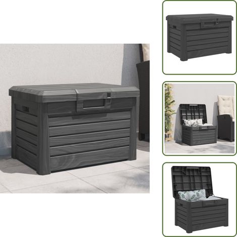 Contenitore per giocattoli - vidaXL Contenitore Cuscini Antracite 73x50,5x46,5 cm in Polipropilene - Contenitore in polipropilene