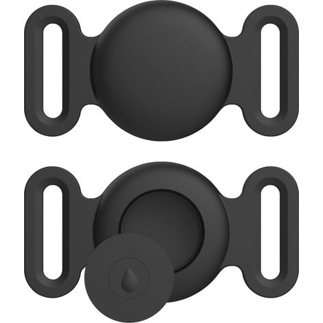AirTag-Halsbandhülle für Hunde und Katzen, wasserdichte Silikonhülle für Apple AirTag GPS-Finder, 1 Stück AirTag-Schutzhülle (1/5)