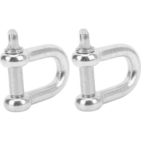 22 mm Edelstahlring, 2er-Set, hochfester Schraubschäkel für Boote und Schiffe, robuste Kausche. (1/5)