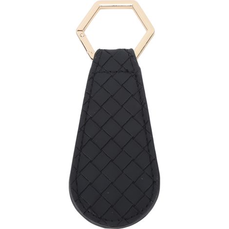 Pince à chapeau magnétique longue en cuir PU noir, en forme de goutte d'eau, idéale pour les voyages et les sacs. Convient aux femmes et aux hommes. (1/5)