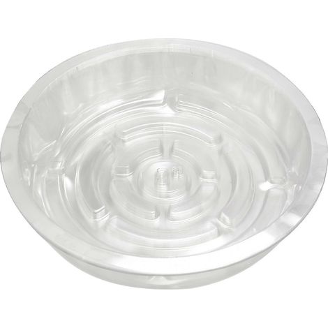 Lot de 10 soucoupes transparentes de 20 cm (8 pouces) en plastique pour plantes d'intérieur et d'extérieur, idéales pour les plantes succulentes. (1/5)
