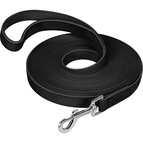 Dog Training Lead, Waterproof Dog Training Lead with Padded Handle 5m/10m/15m/20m, Strong Reminder PVC Dog Leash for Dogs, Tracking and Camping Play (1/5)